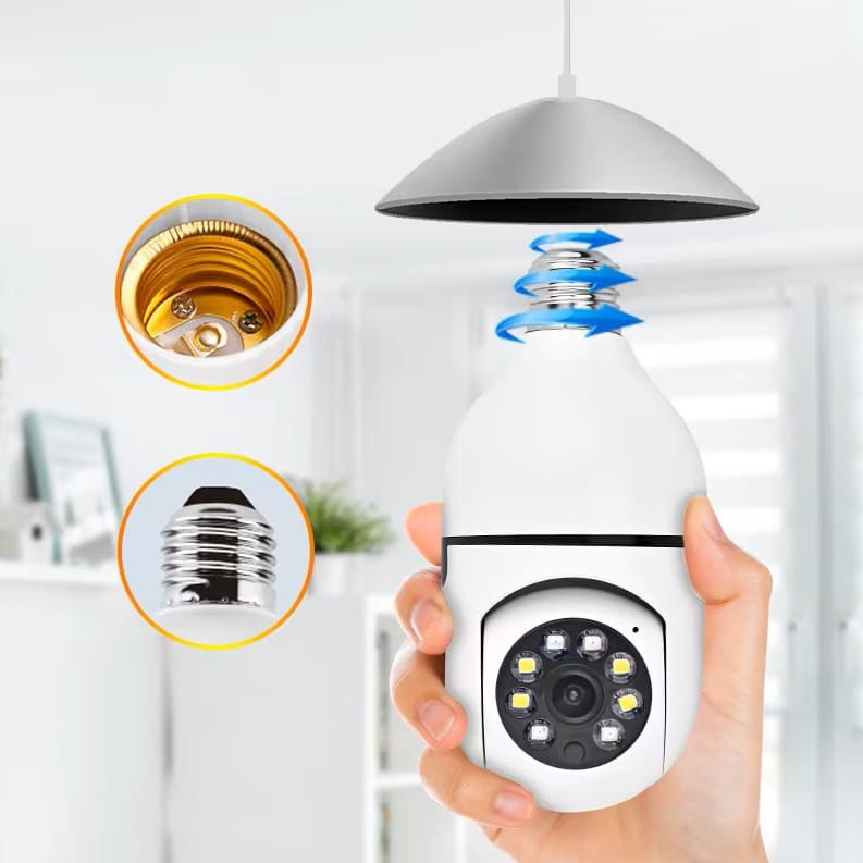 Cámara Bombillo De Seguridad Inteligente 360°